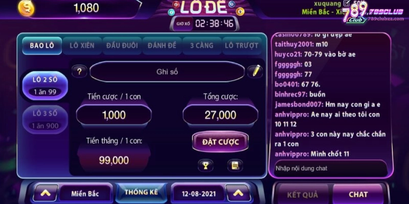 Các loại hình 789Club lô đề tiêu biểu