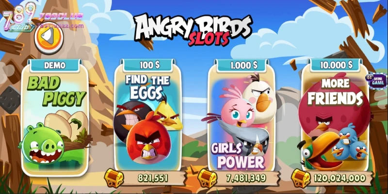 Khám phá điểm thú vị của Angry Birds Slots 789CLUB