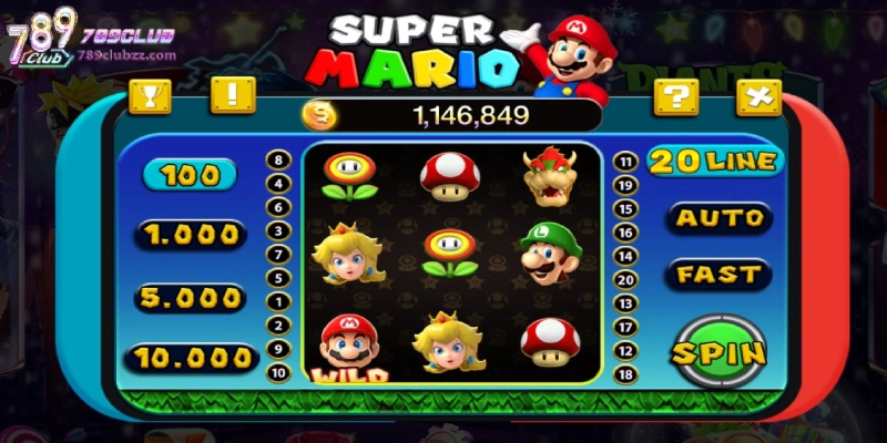 Khám phá sức hút của tựa game Super Mario Slots