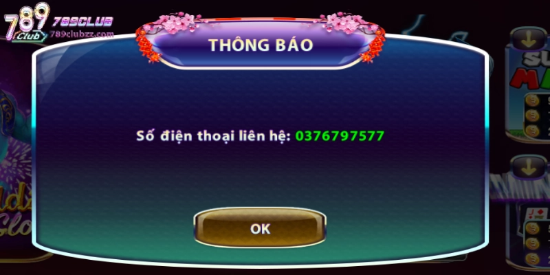 Hỗ trợ liên hệ 789CLUB qua Hotline