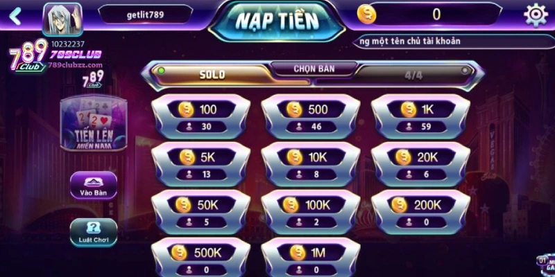 Cách tham gia top game 789Club